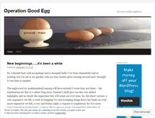 Tablet Screenshot of operationgoodegg.wordpress.com