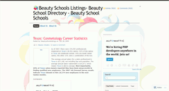 Desktop Screenshot of beautyschoolslistings.wordpress.com