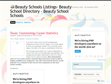 Tablet Screenshot of beautyschoolslistings.wordpress.com