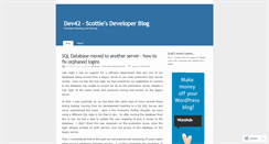 Desktop Screenshot of dev42.wordpress.com