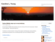 Tablet Screenshot of carolinelyoung.wordpress.com