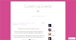 Desktop Screenshot of curtainupevents.wordpress.com