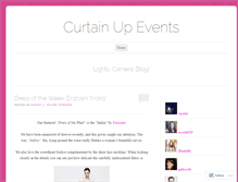 Tablet Screenshot of curtainupevents.wordpress.com