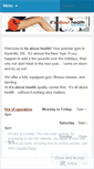 Mobile Screenshot of itsabouthealth.wordpress.com