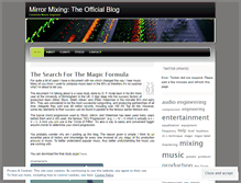 Tablet Screenshot of mirrormixing.wordpress.com