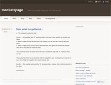Tablet Screenshot of mackatspage.wordpress.com