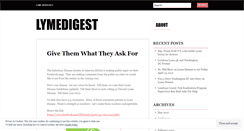 Desktop Screenshot of lymedigest.wordpress.com