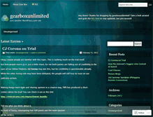 Tablet Screenshot of gearboxunlimited.wordpress.com