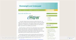 Desktop Screenshot of overweightunderpaid.wordpress.com