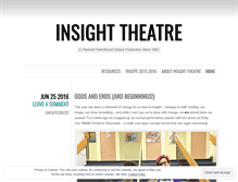 Tablet Screenshot of insighttheatre.wordpress.com