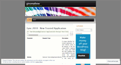 Desktop Screenshot of ginomathew.wordpress.com
