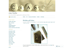 Tablet Screenshot of ciaobirdie.wordpress.com