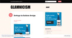Desktop Screenshot of glamnicism.wordpress.com