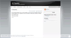 Desktop Screenshot of ectspunkty.wordpress.com