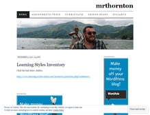Tablet Screenshot of mrthornton.wordpress.com