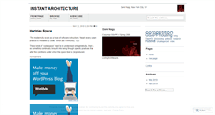 Desktop Screenshot of instantarch.wordpress.com