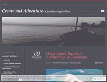 Tablet Screenshot of createandadventure.wordpress.com