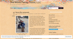 Desktop Screenshot of oneworldfamilytravel.wordpress.com