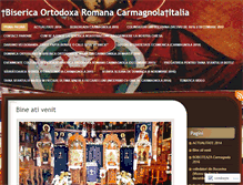 Tablet Screenshot of bisericaortodoxacarmagnola.wordpress.com