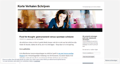 Desktop Screenshot of korteverhalenschrijven.wordpress.com