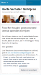Mobile Screenshot of korteverhalenschrijven.wordpress.com