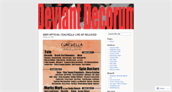 Desktop Screenshot of deviantdecorum.wordpress.com