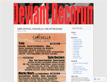 Tablet Screenshot of deviantdecorum.wordpress.com