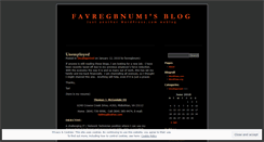 Desktop Screenshot of favregbnum1.wordpress.com