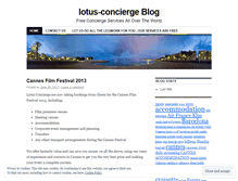 Tablet Screenshot of lotusconcierge.wordpress.com
