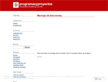 Tablet Screenshot of programasyproyectos.wordpress.com