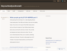 Tablet Screenshot of itsyourbodysoknowit.wordpress.com