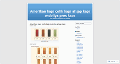 Desktop Screenshot of amerikankapim.wordpress.com