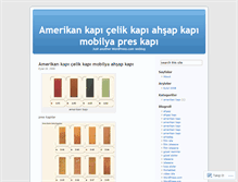 Tablet Screenshot of amerikankapim.wordpress.com