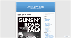 Desktop Screenshot of alternativereel.wordpress.com