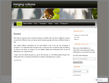 Tablet Screenshot of mergingcultures.wordpress.com