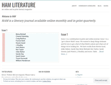 Tablet Screenshot of hamliterature.wordpress.com