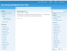 Tablet Screenshot of cincymartialarts.wordpress.com