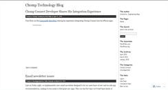 Desktop Screenshot of chomptech.wordpress.com