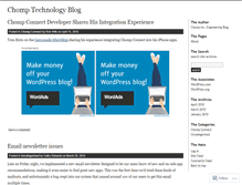 Tablet Screenshot of chomptech.wordpress.com