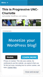 Mobile Screenshot of progressiveuncc.wordpress.com