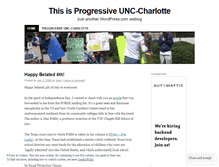 Tablet Screenshot of progressiveuncc.wordpress.com