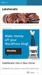 Mobile Screenshot of cakefanatic.wordpress.com