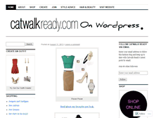 Tablet Screenshot of catwalkready.wordpress.com