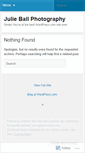 Mobile Screenshot of julieballphotography.wordpress.com