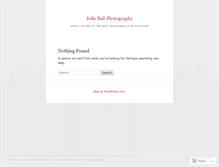 Tablet Screenshot of julieballphotography.wordpress.com