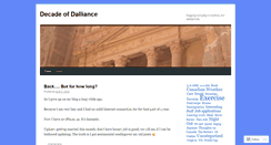 Desktop Screenshot of decadeofdalliance.wordpress.com