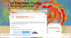 Desktop Screenshot of letreiziemevoyage.wordpress.com