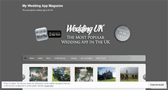 Desktop Screenshot of myweddingappmag.wordpress.com