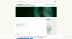 Desktop Screenshot of pestilenceandprose.wordpress.com