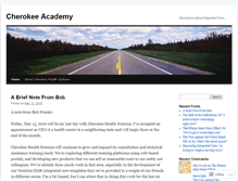 Tablet Screenshot of cherokeeacademy.wordpress.com